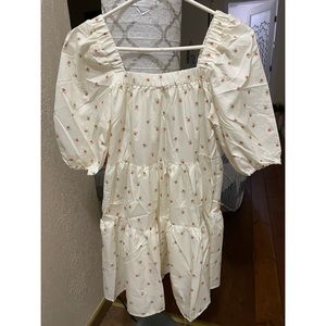 Square Neck Puff Sleeve Dress ✨